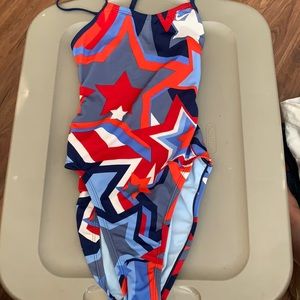 Nike cutout American themed training suit